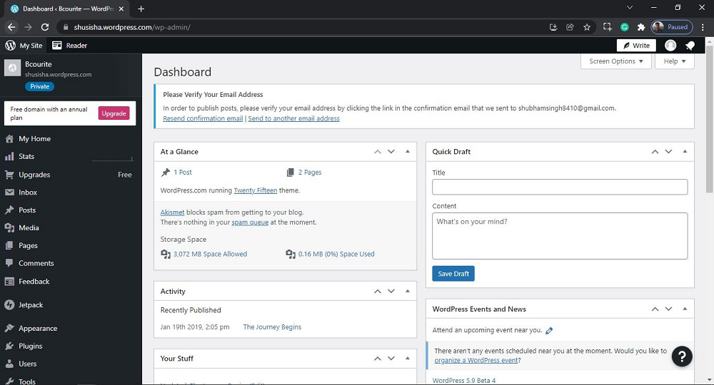 WordPress Writing Setting