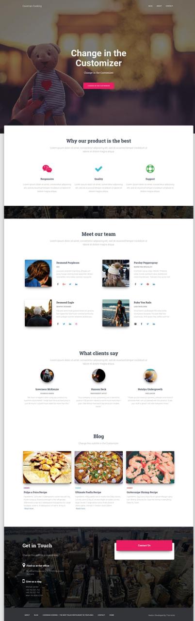 hestia homepage.
