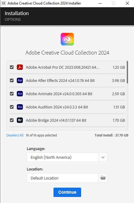 Adobe Creative Cloud Collection 2024 v19.12.2023 (x64) Pre-Activated