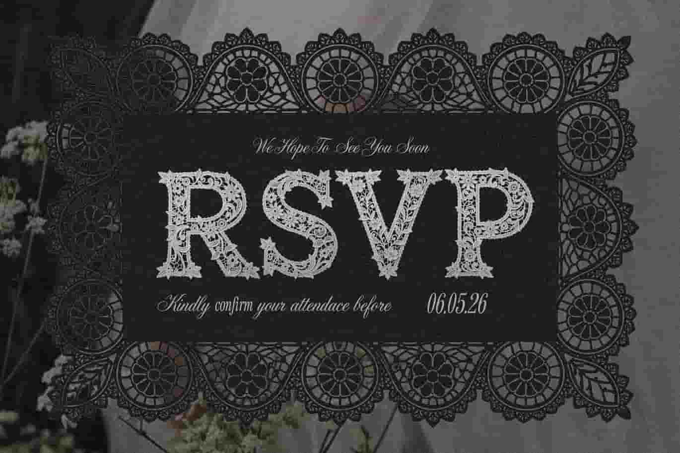 Fonts-Lace Sans-Elegant Embroidered Wedding Font Fonts-Lace Sans-Elegant Embroidered Wedding Font